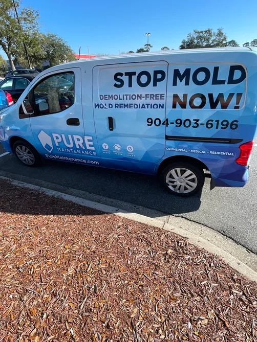 photo at Windy Hill Jacksonville Florida 32246 taken Dec 2022: Mold removal using fogging technology.