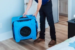 man use HEPA scrubbers to clean and purify the air