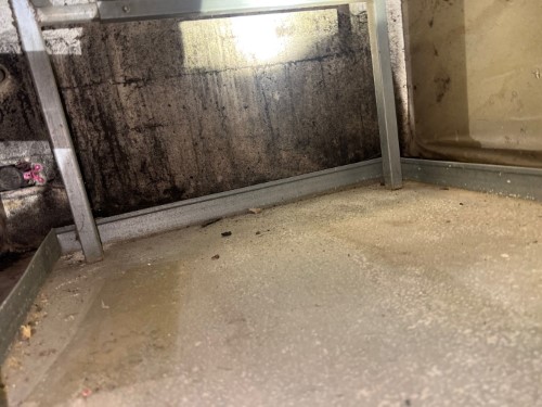 hvac mold inspection found mold under leaking hvac unit